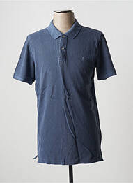 Polo broderie cu motive brodate mâneci scurte albastru JACK & JONES bărbat