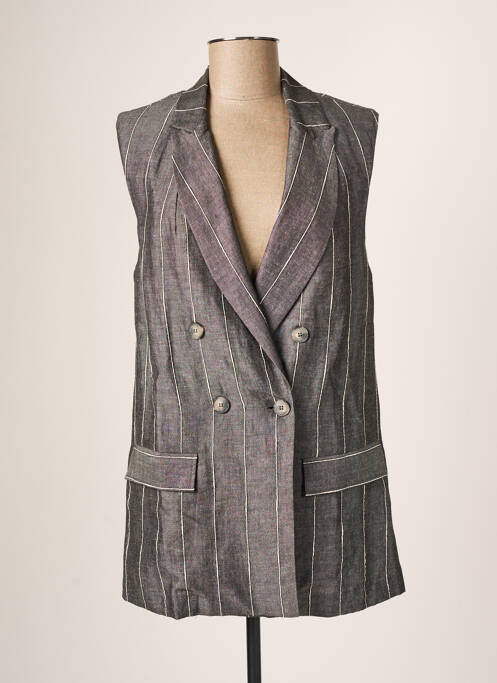 Sacou gri LAUREN VIDAL femeie