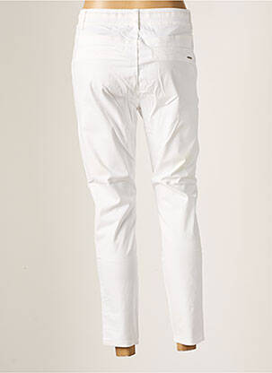 Pantalon 7/8 țesătură poplin mărime normală alb CREAM femeie