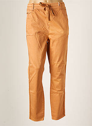 Pantalon 7/8 țesătură poplin mărime normală portocalie CREAM femeie