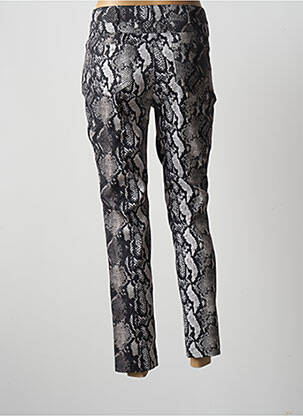 Pantalon slim țesătură poplin mărime normală bej LAUREN VIDAL femeie