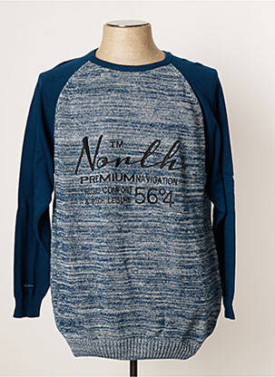 Pulover albastru NORTH 56°4 bărbat