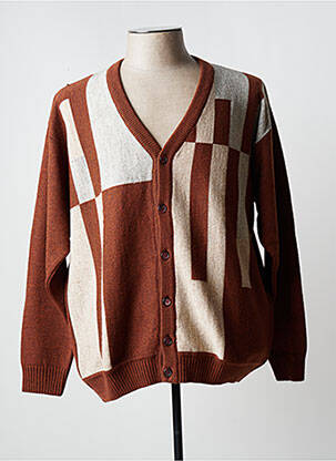 Vestă cu mâneci lungi maro FISCHER bărbat