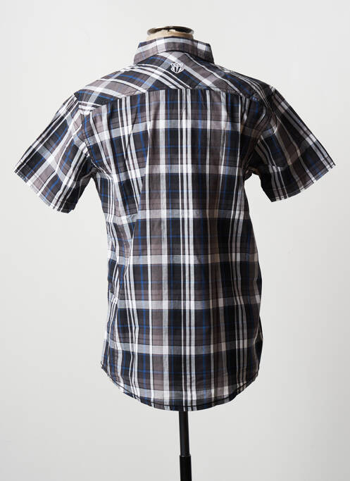 Cămașă cu mâneci scurte gri D555 bărbat