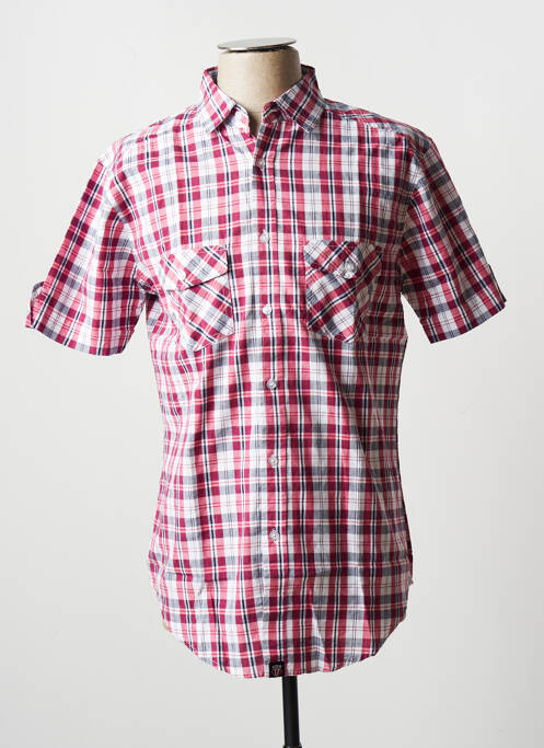 Cămașă cu mâneci scurte roșu D555 bărbat