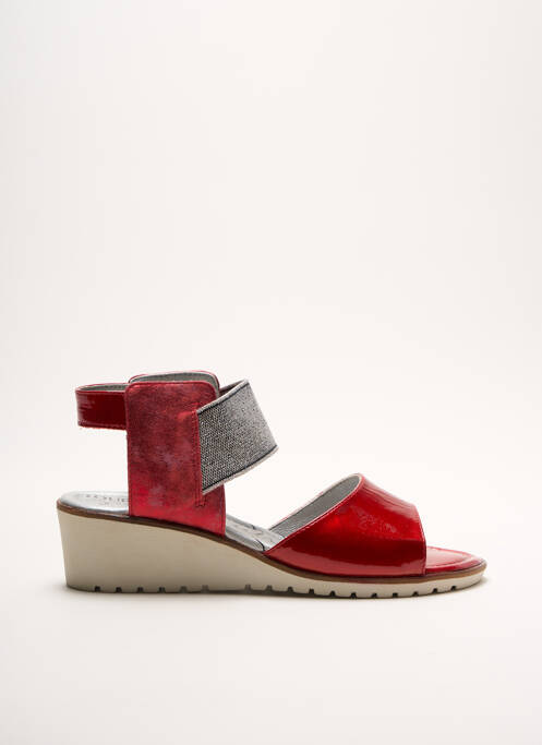 Sandale/Pantofi decupați roșu UN TOUR EN VILLE femeie