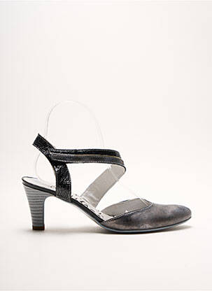 Sandale/Pantofi decupați gri UN TOUR EN VILLE femeie
