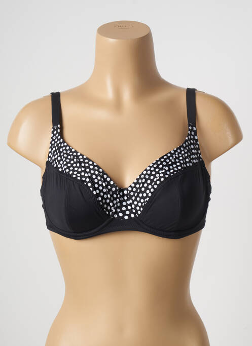 Sutien de costum de baie negru ANTIGEL femeie