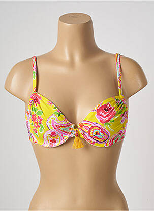 Sutien de costum de baie galben ANTIGEL femeie