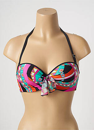 Sutien de costum de baie negru ANTIGEL femeie