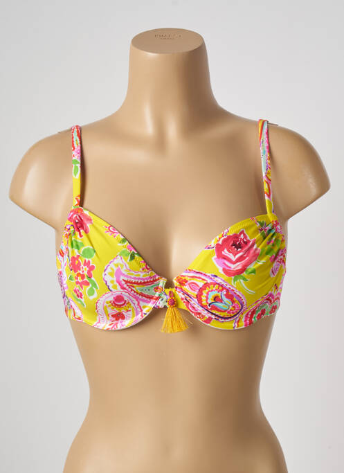 Sutien de costum de baie galben ANTIGEL femeie