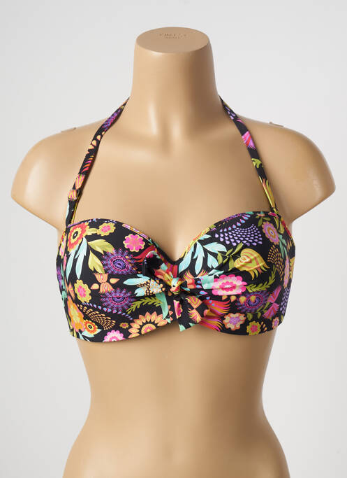 Sutien de costum de baie negru ANTIGEL femeie