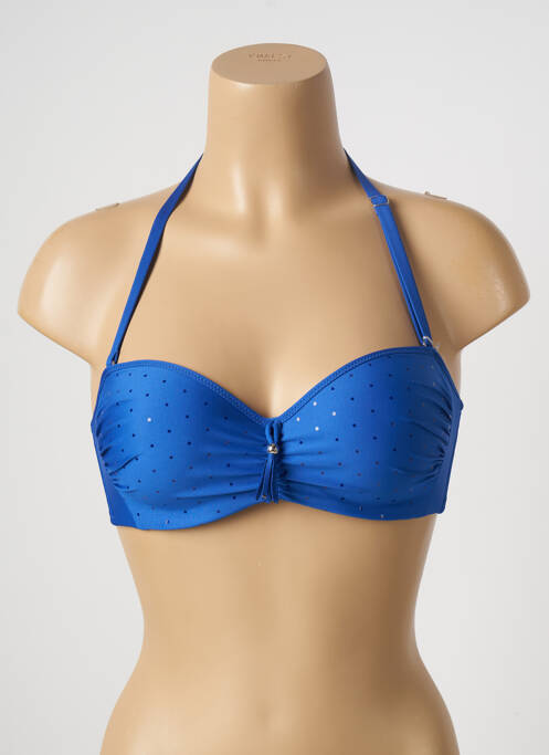 Sutien de costum de baie albastru ANTIGEL femeie