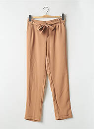 Pantalon drept talie înaltă talie înaltă bej CERISE BLUE femme