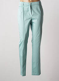 Pantalon slim țesătură poplin mărime normală verde WEINBERG femme