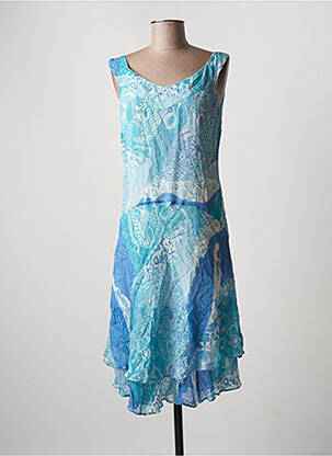 Rochie midi albastru CLAUDIA GIL femeie