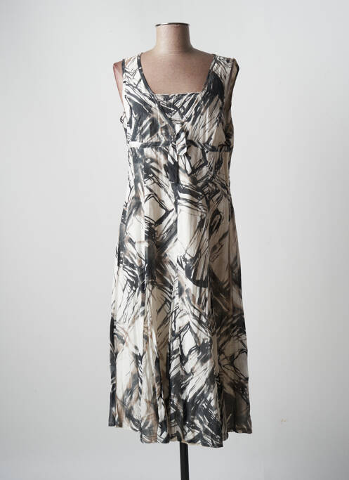 Rochie midi gri PAZ TORRAS femeie