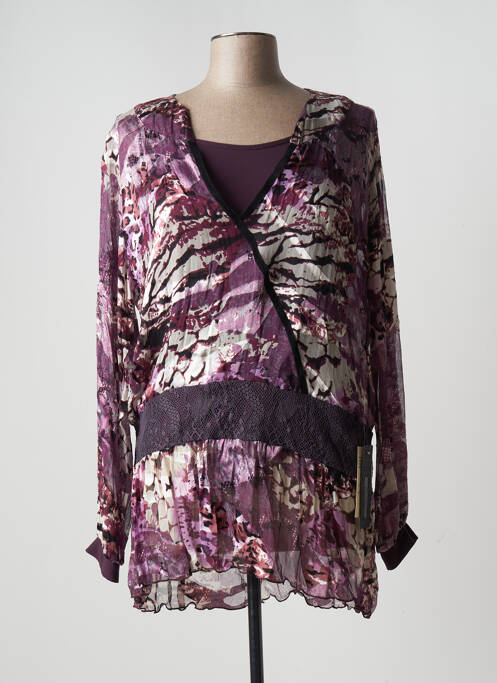 Tunică mâneci lungi violet PAZ TORRAS femeie