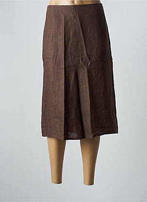 Fustă midi maro PAZ TORRAS femeie