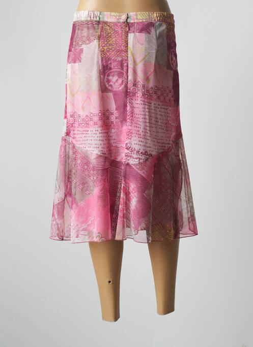 Fustă midi roz GEVANA femeie