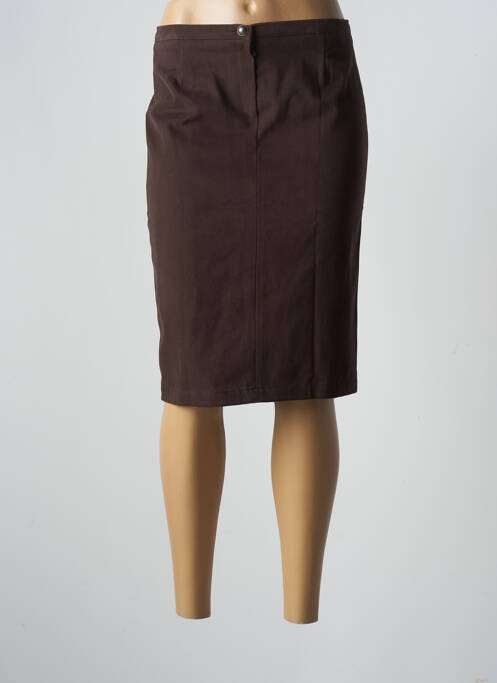 Fustă midi maro CLAUDIA GIL femeie