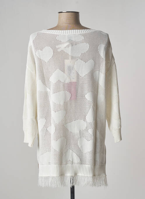 Pulover tunică alb Z.O.E (ZONE OF EMBROIDERED) femeie