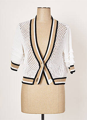 Vestă cu mâneci scurte alb ELISA CAVALETTI femeie