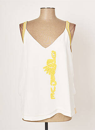 Top alb ELISA CAVALETTI femeie