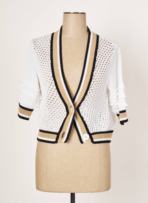 Vestă cu mâneci scurte alb ELISA CAVALETTI femeie