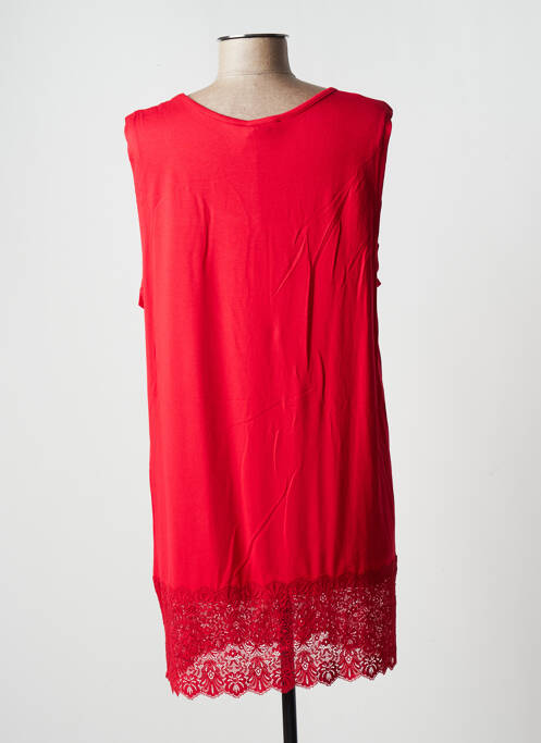 Tunică fără mâneci roșu SOPHIA CURVY femeie