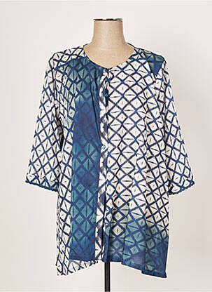 Tunică mâneci lungi albastru FRANCK ANNA femeie