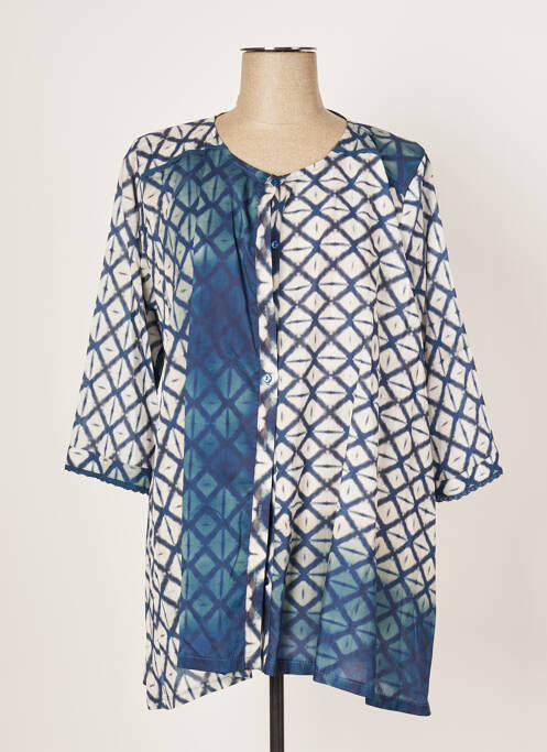 Tunică mâneci lungi albastru FRANCK ANNA femeie