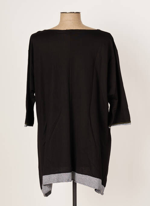 Tunică mâneci scurte negru FRANCK ANNA femeie