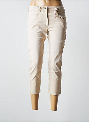 Pantalon trei sferturi bej ZERRES femeie