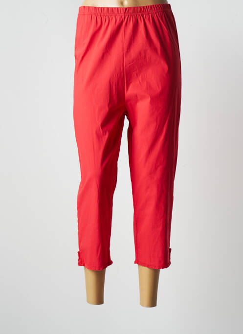 Pantalon trei sferturi roșu FRANCK ANNA femeie