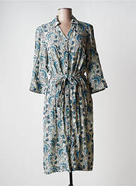 Rochie midi imprimeu floral mâneci 3/4 verde DIANE LAURY femeie