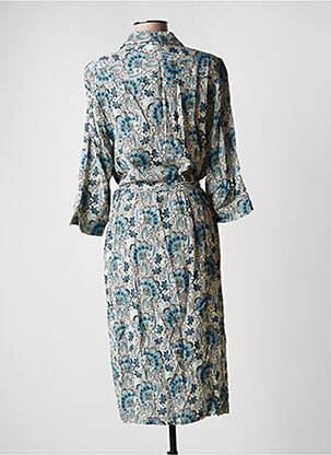 Rochie midi imprimeu floral mâneci 3/4 verde DIANE LAURY femeie