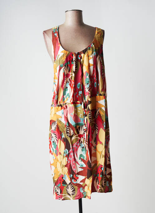 Rochie midi galben C'EST BEAU LA VIE femeie