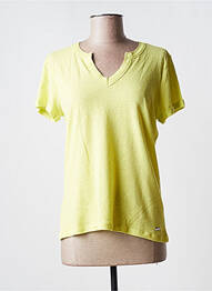 Top croială fluidă mâneci scurte verde DIANE LAURY femme