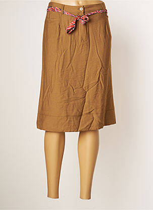 Fustă midi maro CHRISTINE LAURE femeie