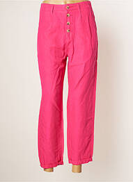 Pantalon 7/8 talie înaltă talie înaltă roz ESPRIT femme