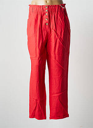 Pantalon drept roșu C'EST BEAU LA VIE femeie