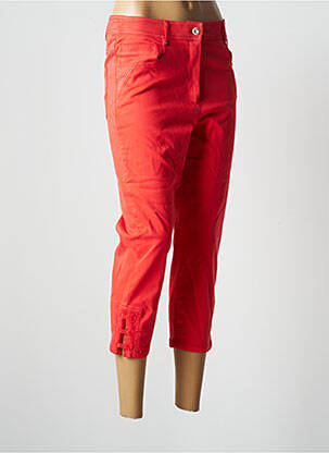 Pantalon trei sferturi elasticitate mărime normală roșu PAUSE CAFE femme