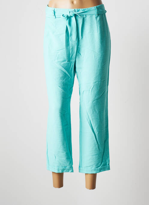 Pantalon 7/8 talie înaltă talie înaltă albastru CHRISTINE LAURE femme