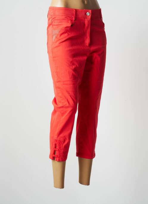 Pantalon trei sferturi roșu PAUSE CAFE femeie