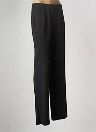 Pantalon larg țesătură poplin mărime normală negru CHRISTIAN MARRY femme