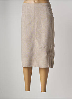 Fustă midi bej GUY DUBOUIS femeie