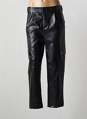 Pantalon drept talie cu cleme talie înaltă negru IMPERIAL femme