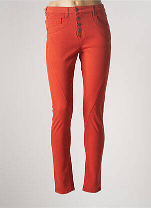 Pantalon slim portocaliu COUTURIST femeie
