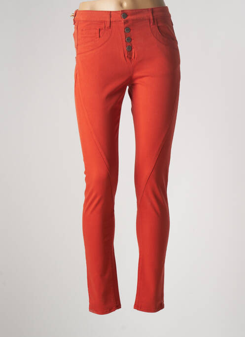 Pantalon slim portocaliu COUTURIST femeie